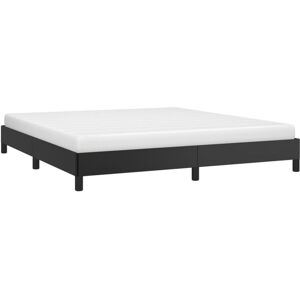Bed Frame without Mattress Black Super King Faux Leather vidaXL Bed Frame without Mattress Black Super King Faux Leather vidaXL