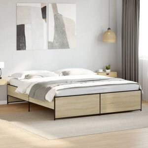 Bed Frame without Mattress Sonoma Oak 180x200 cm Super King Vidaxl Bed Frame without Mattress Sonoma Oak 180x200 cm Super King Vidaxl