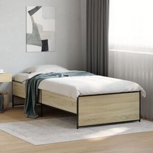 Bed Frame without Mattress Sonoma Oak 90x200 cm vidaXL Bed Frame without Mattress Sonoma Oak 90x200 cm vidaXL