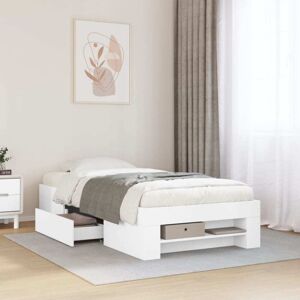 vidaXL Bed Frame White 90x190 cm - Bed Frame vidaXL Bed Frame White 90x190 cm - Bed Frame