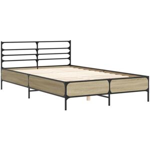 Bed Frame without Mattress Sonoma Oak 140x200 cm vidaXL Bed Frame without Mattress Sonoma Oak 140x200 cm vidaXL