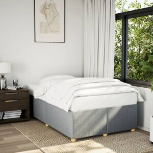 Vidaxl - Bed Frame without Mattress Light Grey 120x190 cm Small Double Fabric Vidaxl - Bed Frame without Mattress Light Grey 120x190 cm Small Double Fabric