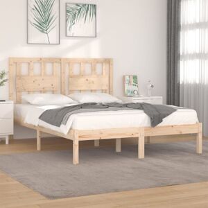 Bed Frame without Mattress Solid Wood Small Double vidaXL Bed Frame without Mattress Solid Wood Small Double vidaXL