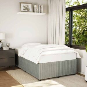 Bed Frame without Mattress Light Grey 120x190 cm Small Double Velvet Vidaxl Bed Frame without Mattress Light Grey 120x190 cm Small Double Velvet Vidaxl