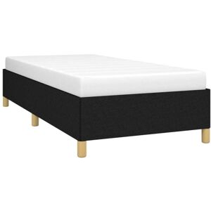 vidaXL Bed Frame 90x190cm Black - Single Bed Frame Bedroom Furniture vidaXL Bed Frame 90x190cm Black - Single Bed Frame Bedroom Furniture