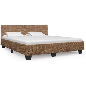 Bed Frame without Mattress Natural Rattan 180x200 cm Super King vidaXL Bed Frame without Mattress Natural Rattan 180x200 cm Super King vidaXL