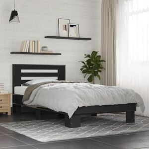 Bed Frame without Mattress Black 100x200 cm Vidaxl Bed Frame without Mattress Black 100x200 cm Vidaxl