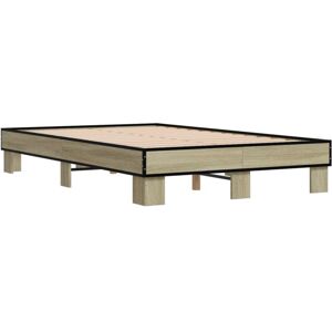 Bed Frame without Mattress Sonoma Oak 120x200 cm Vidaxl Bed Frame without Mattress Sonoma Oak 120x200 cm Vidaxl