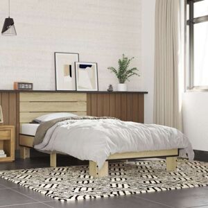 Bed Frame without Mattress Sonoma Oak 90x190 cm Single Vidaxl Bed Frame without Mattress Sonoma Oak 90x190 cm Single Vidaxl