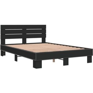 Bed Frame without Mattress Black 135x190 cm Double Vidaxl Bed Frame without Mattress Black 135x190 cm Double Vidaxl