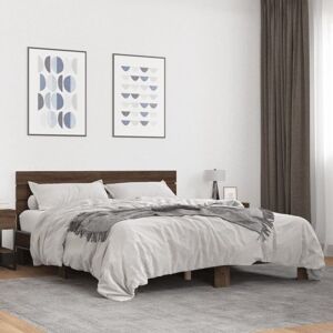 Bed Frame without Mattress Brown Oak 160x200 cm Vidaxl Bed Frame without Mattress Brown Oak 160x200 cm Vidaxl