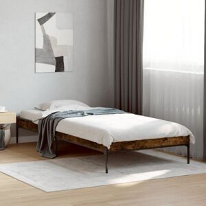 vidaXL Smoked Oak Bed Frame - 90x190 cm - Single Bed Base vidaXL Smoked Oak Bed Frame - 90x190 cm - Single Bed Base