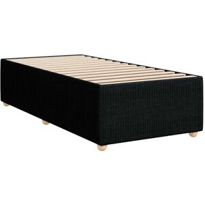 Bed Frame without Mattress Black 90x190 cm Single Fabric Vidaxl Bed Frame without Mattress Black 90x190 cm Single Fabric Vidaxl