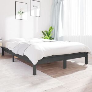 vidaXL Solid Wood Pine Bed Frame - 200x200 cm - Rustic Style vidaXL Solid Wood Pine Bed Frame - 200x200 cm - Rustic Style