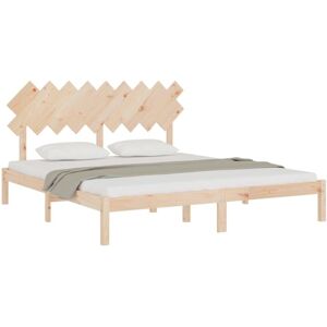 vidaXL Solid Wood Bed Frame - 180x200 cm - Brown vidaXL Solid Wood Bed Frame - 180x200 cm - Brown