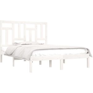 Bed Frame without Mattress White 140x200 cm Solid Wood Pine Vidaxl Bed Frame without Mattress White 140x200 cm Solid Wood Pine Vidaxl