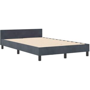 Vidaxl Modern Velvet Bed Frame with Storage - 207x126x118/128 Cm Vidaxl Modern Velvet Bed Frame with Storage - 207x126x118/128 Cm