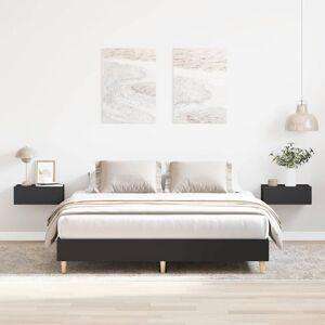 VidaXL bed frame - 140x200 cm - Black - Wooden Support VidaXL bed frame - 140x200 cm - Black - Wooden Support