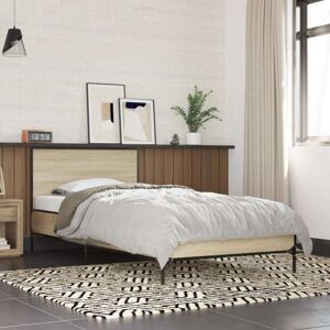 Bed Frame without Mattress Sonoma Oak 90x200 cm Vidaxl Bed Frame without Mattress Sonoma Oak 90x200 cm Vidaxl