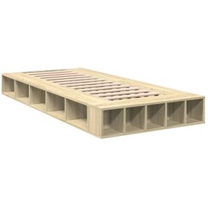 Bed Frame without Mattress Sonoma Oak 90x190 cm Single Vidaxl Bed Frame without Mattress Sonoma Oak 90x190 cm Single Vidaxl