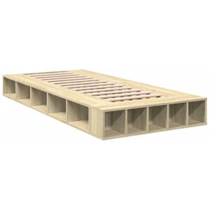 Bed Frame without Mattress Sonoma Oak 90x200 cm Vidaxl Bed Frame without Mattress Sonoma Oak 90x200 cm Vidaxl
