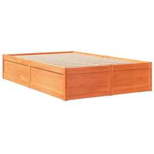Vidaxl - Bed Frame without Mattress Wax Brown 120x200 cm Solid Wood Pine Vidaxl - Bed Frame without Mattress Wax Brown 120x200 cm Solid Wood Pine
