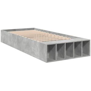 Bed Frame without Mattress Concrete Grey 90x200 cm Vidaxl Bed Frame without Mattress Concrete Grey 90x200 cm Vidaxl