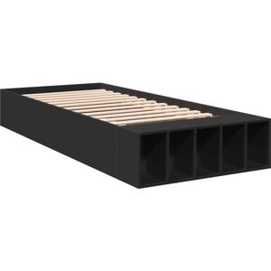 Bed Frame without Mattress Black 90x190 cm Single Vidaxl Bed Frame without Mattress Black 90x190 cm Single Vidaxl