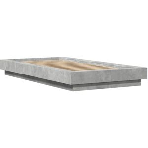 Bed Frame without Mattress Concrete Grey 75x190 cm Small Single Vidaxl Bed Frame without Mattress Concrete Grey 75x190 cm Small Single Vidaxl