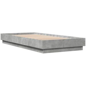 Bed Frame without Mattress Concrete Grey 100x200 cm Vidaxl Bed Frame without Mattress Concrete Grey 100x200 cm Vidaxl
