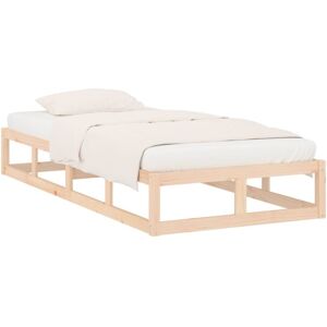 vidaXL Solid Wood Bed Frame - 90x200 cm - Modern & Rustic Style vidaXL Solid Wood Bed Frame - 90x200 cm - Modern & Rustic Style