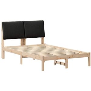 Bed frame Brown and black 120 x 200 cm Solid pine wood vidaXL Bed frame Brown and black 120 x 200 cm Solid pine wood vidaXL
