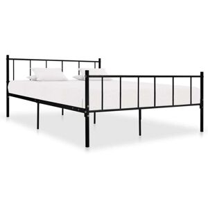 Bed Frame without Mattress Black Metal 180x200 cm Super King Vidaxl Bed Frame without Mattress Black Metal 180x200 cm Super King Vidaxl
