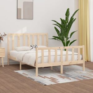Bed Frame without Mattress 140x190 cm Solid Wood Vidaxl Bed Frame without Mattress 140x190 cm Solid Wood Vidaxl