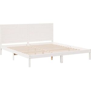 Extra Long Bed Frame without Mattress White 200x210 cm Solid Wood vidaXL Extra Long Bed Frame without Mattress White 200x210 cm Solid Wood vidaXL