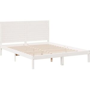 Vidaxl - Extra Long Bed Frame without Mattress White 160x220 cm Solid Wood Vidaxl - Extra Long Bed Frame without Mattress White 160x220 cm Solid Wood