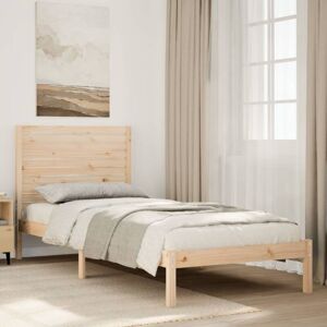 Extra Long Bed Frame without Mattress 90x220 cm Solid Wood Vidaxl Extra Long Bed Frame without Mattress 90x220 cm Solid Wood Vidaxl