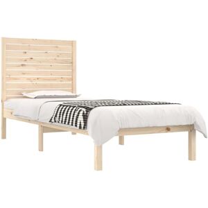 Bed Frame without Mattress 75x190 cm Small Single Solid Wood vidaXL Bed Frame without Mattress 75x190 cm Small Single Solid Wood vidaXL
