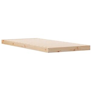 Floor Bed Frame Natural 100 x 220 cm Solid Pine wood Vidaxl Floor Bed Frame Natural 100 x 220 cm Solid Pine wood Vidaxl