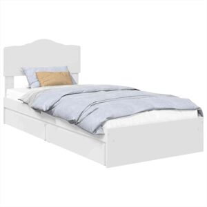 Storage Bed with Headboard White 90 x 200 cm Engineered Wood vidaXL Storage Bed with Headboard White 90 x 200 cm Engineered Wood vidaXL
