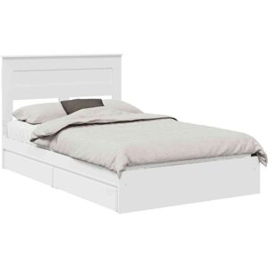 Storage Bed with Headboard White 120 x 190 cm Engineered Wood vidaXL Storage Bed with Headboard White 120 x 190 cm Engineered Wood vidaXL