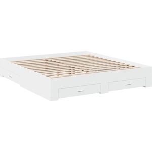 Bed Frame with Drawers without Mattress White 180x200 cm Super King Vidaxl Bed Frame with Drawers without Mattress White 180x200 cm Super King Vidaxl