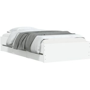 Bed Frame with Drawers without Mattress White 90x200 cm Vidaxl Bed Frame with Drawers without Mattress White 90x200 cm Vidaxl