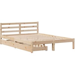 Bed Frame without Mattress 160x200 cm Solid Wood Pine Vidaxl Bed Frame without Mattress 160x200 cm Solid Wood Pine Vidaxl