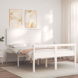 Senior Bed without Mattress White 140x190 cm Solid Wood vidaXL Senior Bed without Mattress White 140x190 cm Solid Wood vidaXL