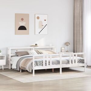 Bed Frame with Headboard without Mattress White 200x200 cm Vidaxl Bed Frame with Headboard without Mattress White 200x200 cm Vidaxl