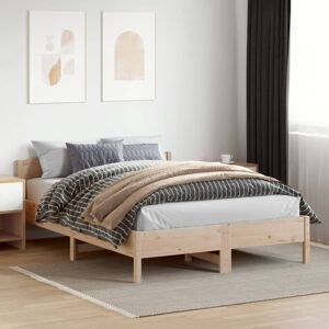 Vidaxl - Bed Frame without Mattress 150x200 cm King Size Solid Wood Pine Vidaxl - Bed Frame without Mattress 150x200 cm King Size Solid Wood Pine