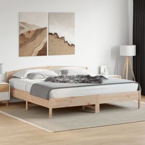 Vidaxl - Bed Frame without Mattress 180x200 cm Super King Solid Wood Pine Vidaxl - Bed Frame without Mattress 180x200 cm Super King Solid Wood Pine