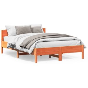 Bed Frame without Mattress Wax Brown 120x200 cm Solid Wood Pine Vidaxl Bed Frame without Mattress Wax Brown 120x200 cm Solid Wood Pine Vidaxl