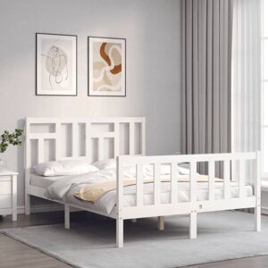 Bed Frame without Mattress White 140x200 cm Solid Wood Pine Vidaxl Bed Frame without Mattress White 140x200 cm Solid Wood Pine Vidaxl